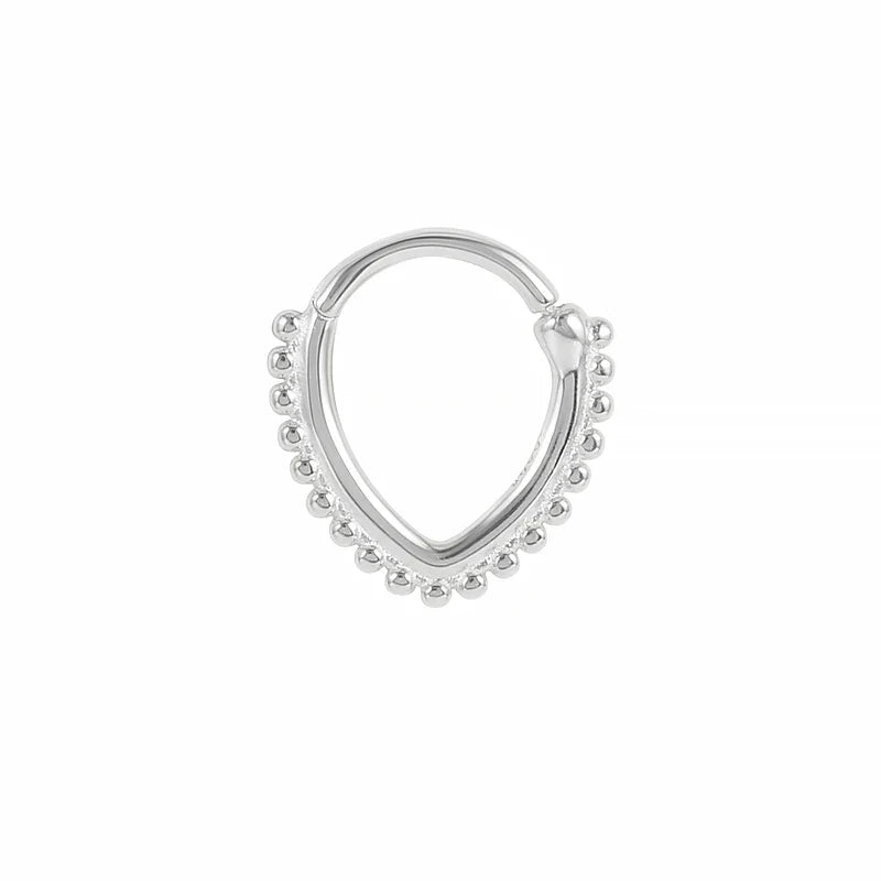 Multible Crystal Hoop Earrings for Women 2021 925 Sterling Silver Ear Nose Jewelry Earrings Heart Round joyas de plata 925