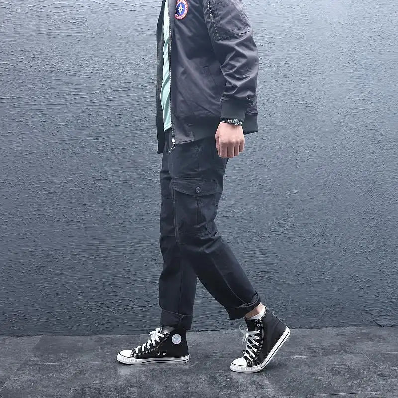 Big Size Men's Tactical Trousers Loose Casual Pants Running Overalls Men's Sweatpants Sports Hiking Outdoor Clothes Work Pants