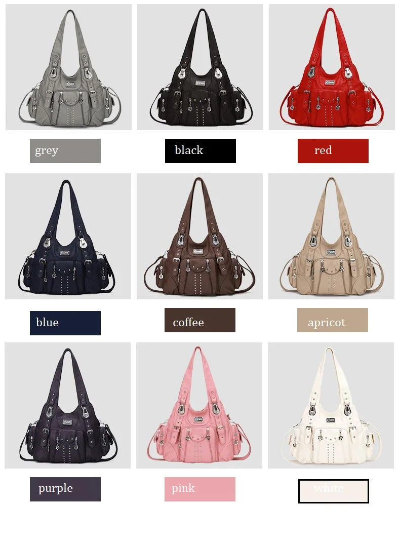 Bag Women Fashion Handbags Women Shoulder Bags PU Leather Handbag Female Satchel Shoulder Purse Bag bolsa feminina