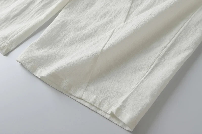Cotton Linen Short Men Length Knee  8XL 9XL 13XL 170KG Large Size High Waist Shorts Male Long Men's Summer Breeches