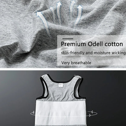 Women Tomboy Trans Elastic Chest Binder Breathable Cotton Slim Fit Tank Top