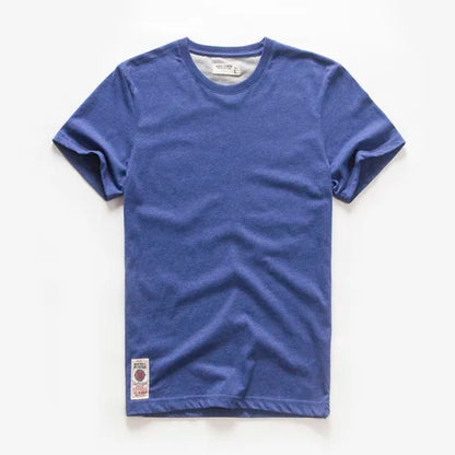 Men's T-shirt Cotton Solid Color t shirt Men Causal O-neck Basic Tshirt Male High Quality Classical Tops