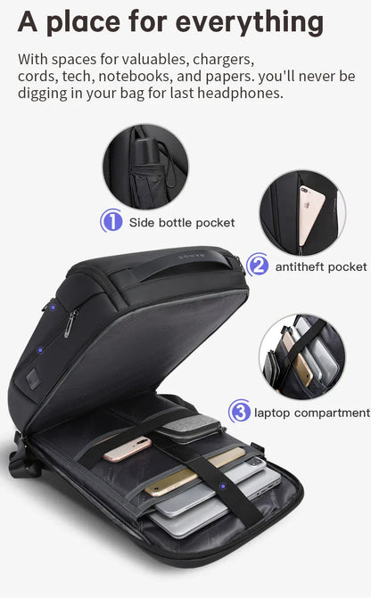 Business Backpacks Laptop 15.6 inch Multifunctional WaterProof Big Capacity Daily Work Male Backpack School Bag Mochila