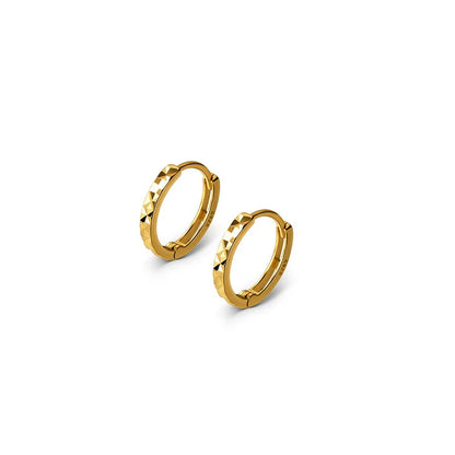 925 Sterling Silver Simple Geometric Car Flower Circle Charm Earrings Fashion Gothic Wedding Piercing Hoop Jewelry Female