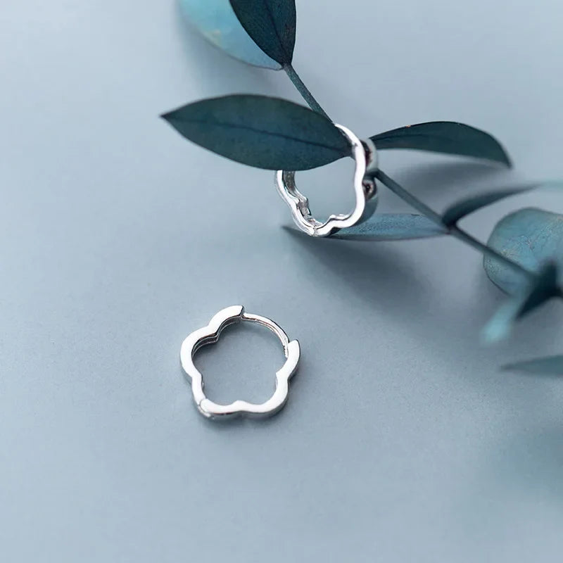 Man/Women's 925 Sterling Silver Hoop Earrings Cute Neat Gift For Girls/Boys Fine Jewelry Accessory Party Gift  DA1417