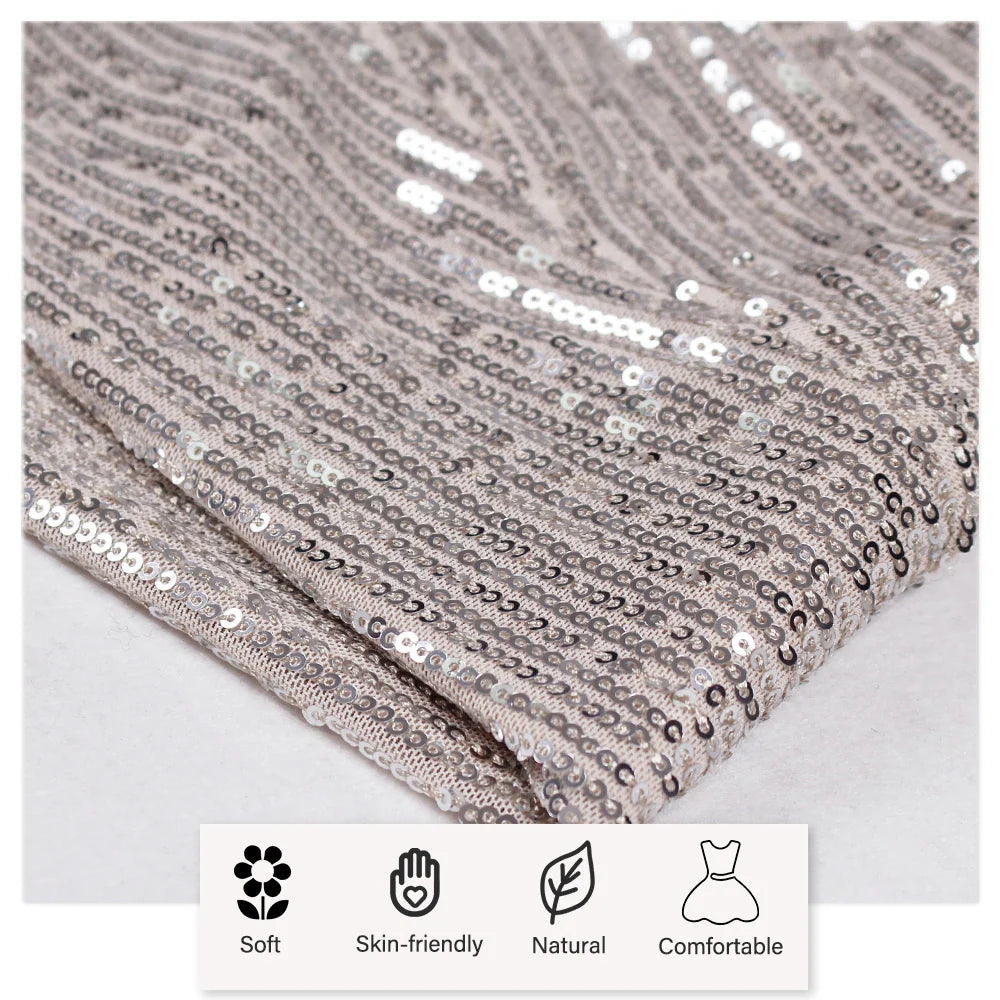 Silver One Shoulder Hollow Out Sequin Cocktail Dress Luxury Pleated Slit Padded Sleeveless Women Party Evening Dresses