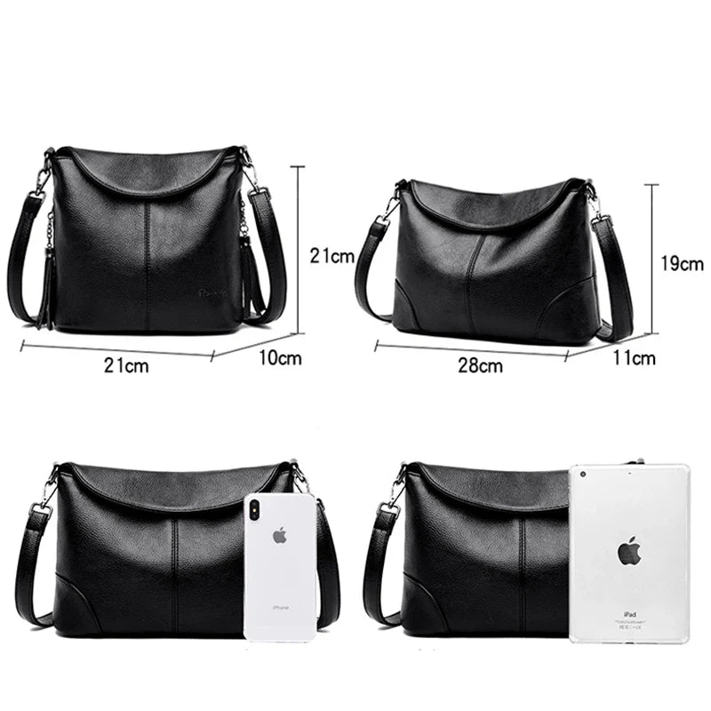 Soft Leather Crossbody Bags for Women 2024 Luxury Handbags Women Bags Designer Female Casual Hand Shoulder Bag bolsos de mujer