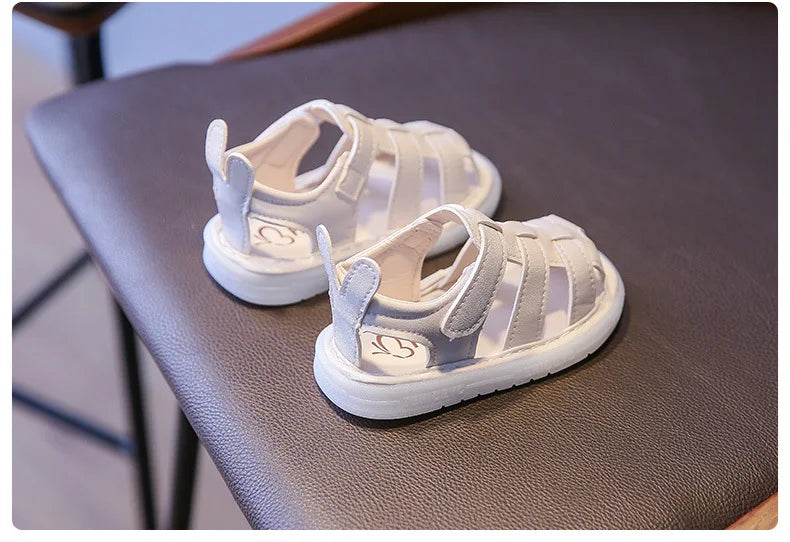 Summer Children Light-up Toddler Shoes New Bunny Soft-soled Roman Shoes Baby's Footwear Sandals Kids Shoes Girl with LED G12191