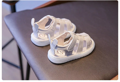 Summer Children Light-up Toddler Shoes New Bunny Soft-soled Roman Shoes Baby's Footwear Sandals Kids Shoes Girl with LED G12191