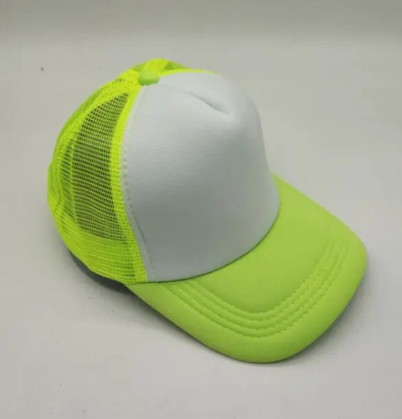 Free Custom Brand LOGO Text Design Personality DIY Trucker Hat AD Baseball Cap Men Women Blank Mesh Adjustable Hat
