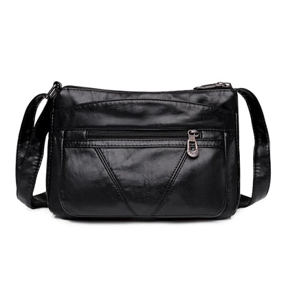 Fashion All-match Solid Color Messenger Bag High Capacity Womens Shoulder Bags 2021 New High Quality Pu Leather Women Handbag