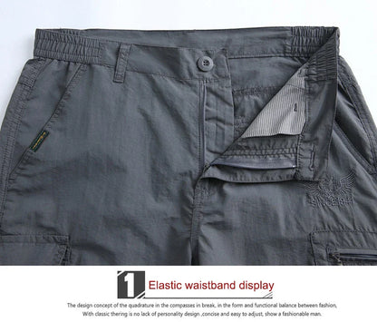 Cargo Pants Men Summer Tacitcal Casual Trousers Waterproof Quick Dry Multi Pocket Pant Male Work Outdoor Joggers Running 5XL