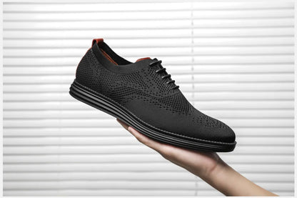 Male Sneakers Summer Knitted Mesh Casual Shoes Lightweight Casual Shoes Breathable Walking Footwear Shoes For Men