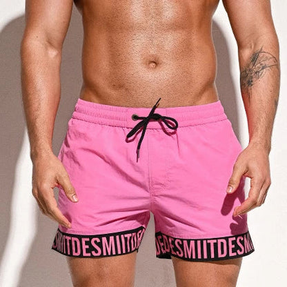 Beach Board Shorts Men's Swimming Shorts Men Swimwear Swim Trunk Fast Dry Surfing Boardshorts Sport Short Bath Suit