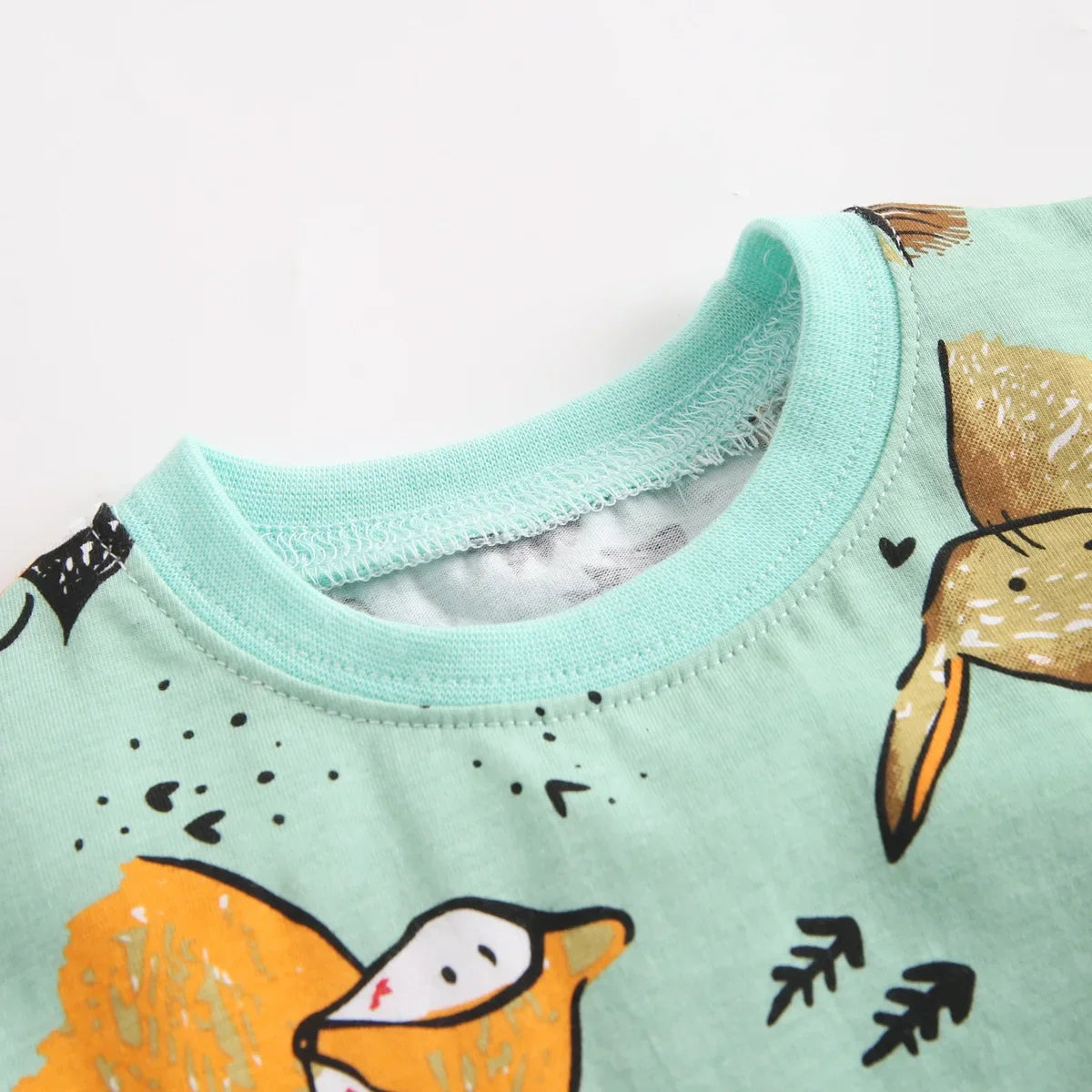 Cartoon Boys Clothing Sets Summer Short Sleeve Cotton Baby Tops + Baby Shorts 2Pcs Casual