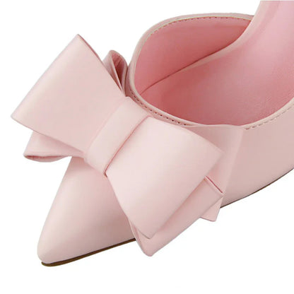 Shoes Bow-knot Woman Pumps Stiletto 10.5 Cm Women Basic Pump Pointed Toe Classic Pumps Sexy High Heels Women Shoes 2026