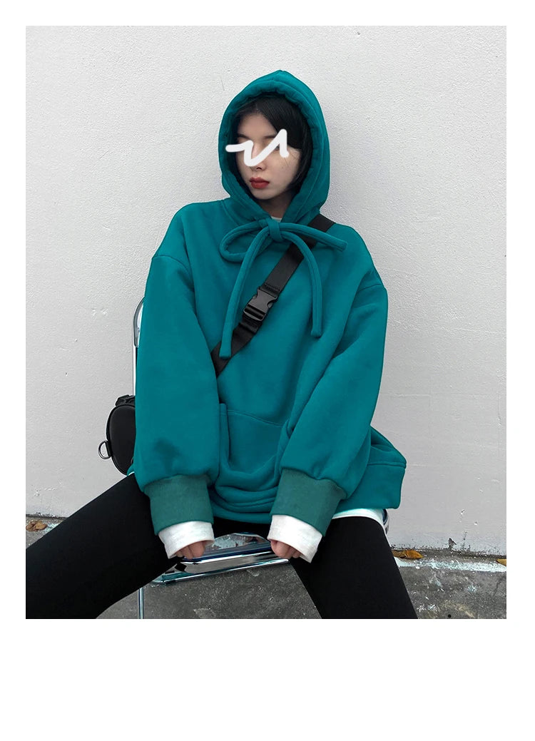 Spring Autumn Women's Solid Color Loose Long Sleeve T-shirt O-neck Basic Top Bottomed Shirt Casual  Tshirt Woman Female