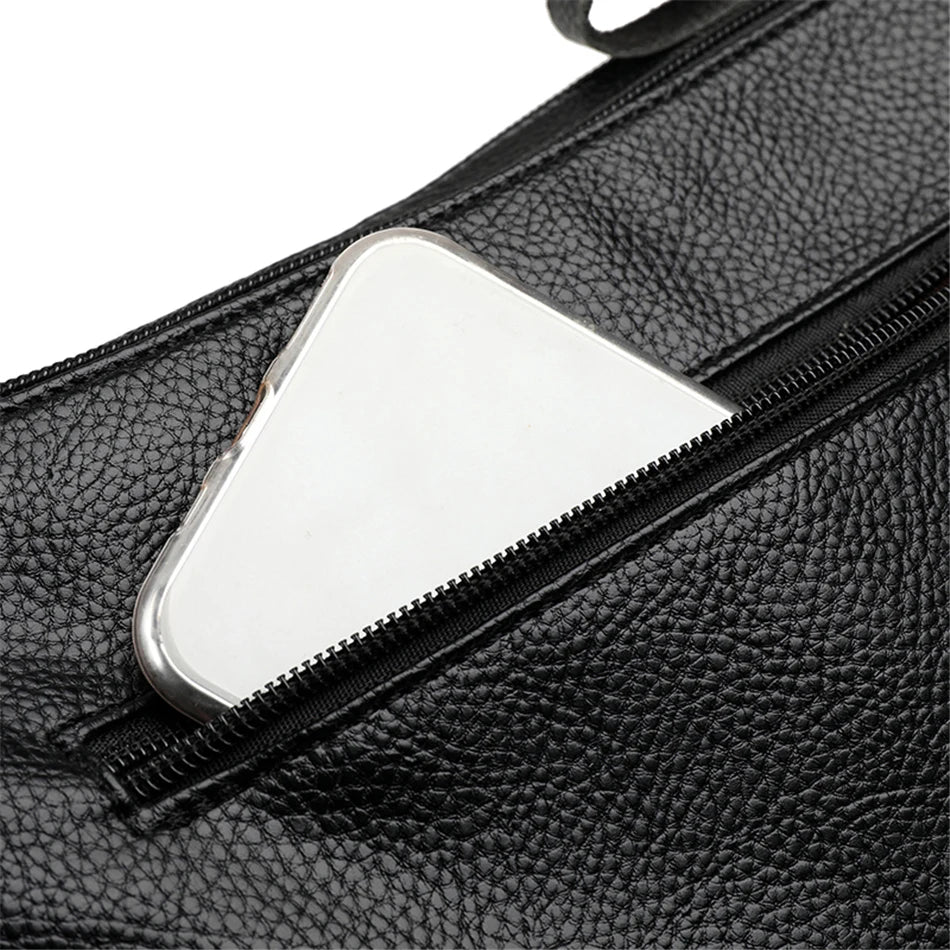 Classic Shoulder Bags High Quality Multi Pockets Soft Leather Crossbody Bags for Women 2024 Designer Luxury Handbags Purses