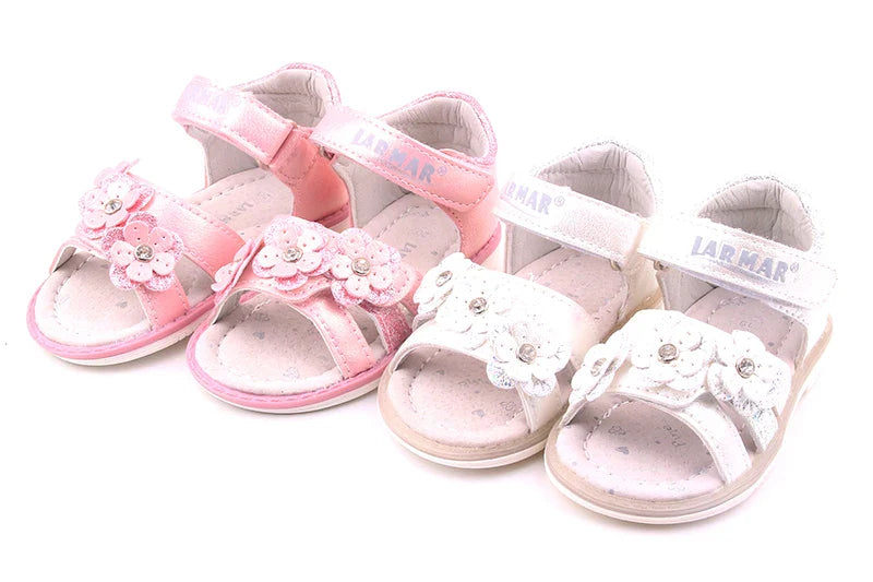 2023 Summer Kids Sandals for Girls Baby Sandals Soft Leather Flowers Princess Girls Shoes Children Beach Sandals Toddler Shoes