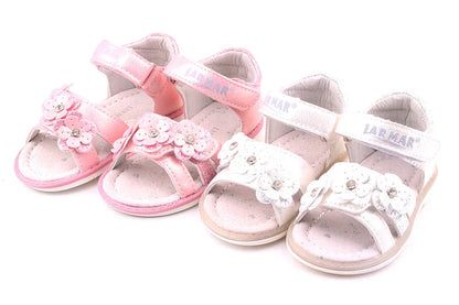2023 Summer Kids Sandals for Girls Baby Sandals Soft Leather Flowers Princess Girls Shoes Children Beach Sandals Toddler Shoes