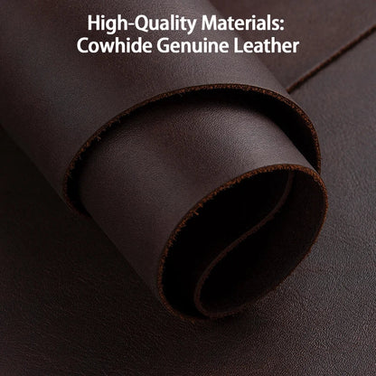 Genuine Leather Case for iPhone 15 Pro Max Business Case for iPhone 14 Pro Max 13 Pro Magnetic Charging Phone Back Cover Men