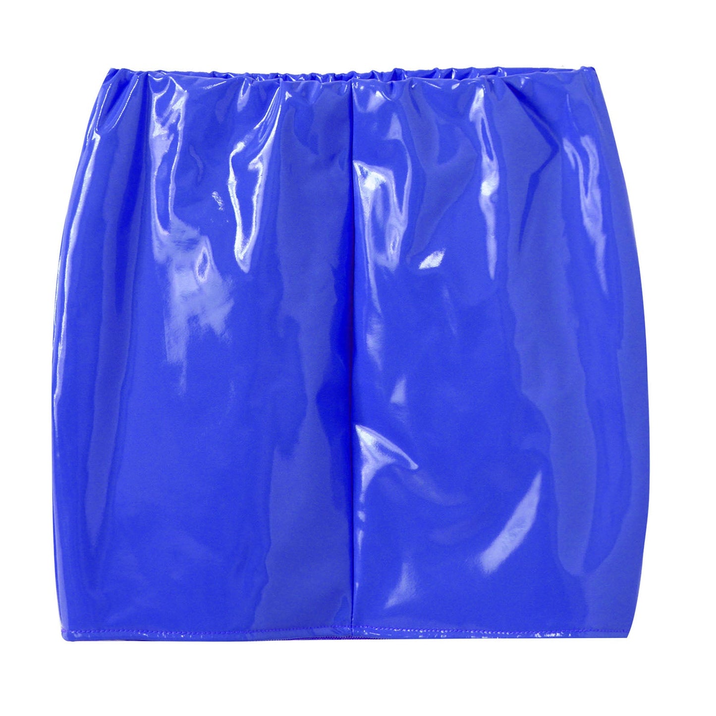 Glossy Patent Leather Miniskirt for Womens Solid Color Elastic Waistband Pencil Skirt Music Festival Costume Daily Wear Clubwear
