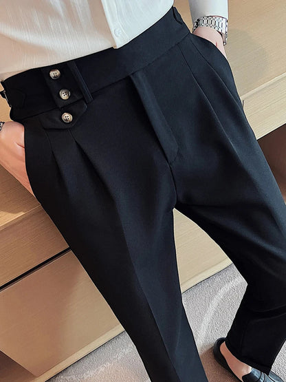 Men's Casual Oversize Fit Pants with Custom Logos Zipper Fly Pockets Waterproof & Windproof 100% Polyester Soft Fabric
