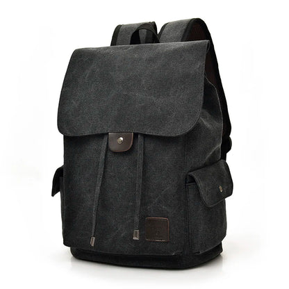 New High Quality Canvas Men Backpack Large Shoulder School Bag Rucksack For Boys Travel Fashion Camping Bags Fashion Simple Bags