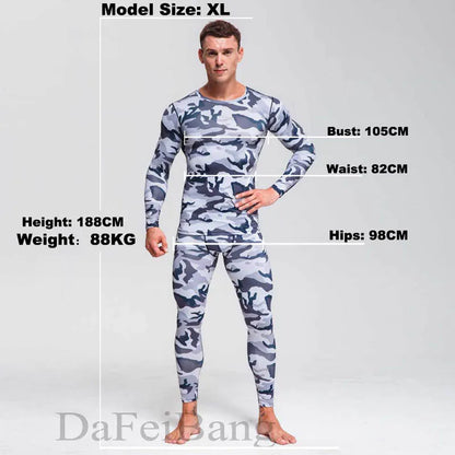 Quick Dry Camouflage Men's Running Sets Compression Sports Suits Skinny Tights Clothes Gym Rashguard Fitness Sportswear Men 2021