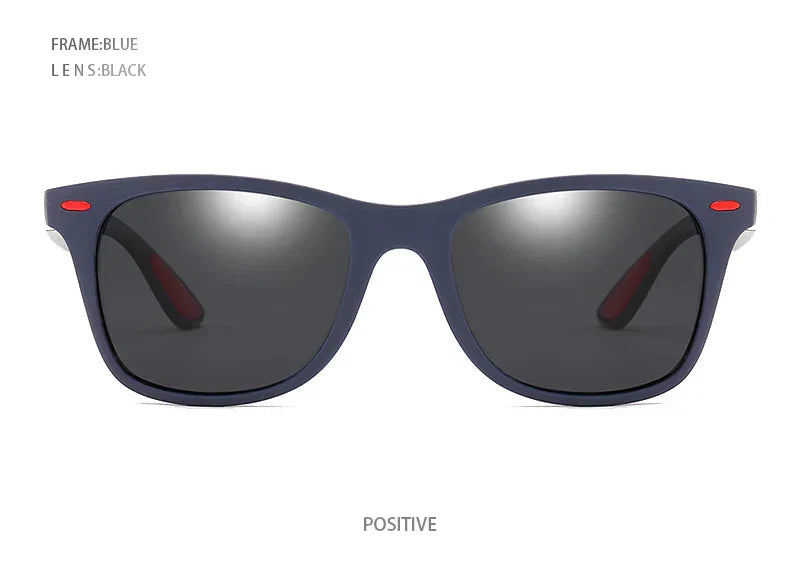 Polarized Sunglasses Men Women Classic Square Plastic Driving Sun Glasses Male Fashion Black Travelling Shades UV400