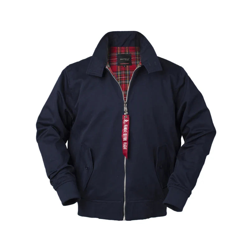 2025 Chamarras Para Hombre European Solid Classic Retro Vintage Bomber Jacket Men Windbreaker Streetwear Trendy Coats