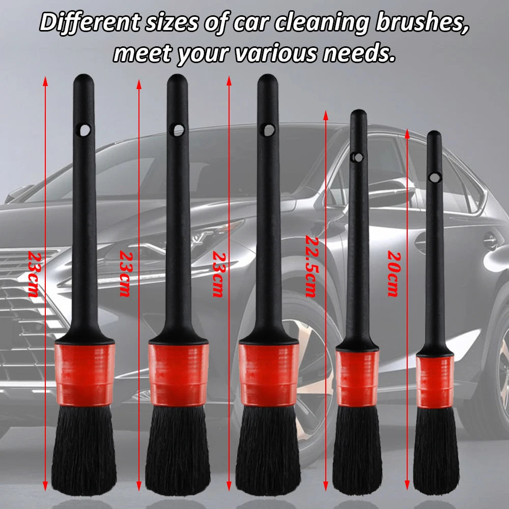 Escova de Detalhes para Lavadora de Alta Pressão Tornado, Pistola de Limpeza Profunda para Interior de Carro com Escova, Acionada a Ar, Conector Europeu