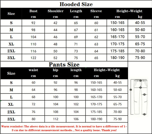 Spring Men's sets Honda logo print fashionable casual outdoor zippered hoodie sweatshirt sport pants for motorcycle enthusiasts
