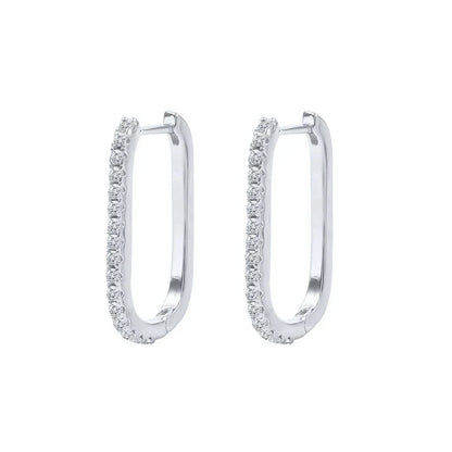 925 Sterling Silver Ear Buckle Snake Twisted Round Circle Microinlaid Zirconia Hoop Earrings For Women Pendientes Aro Rojos