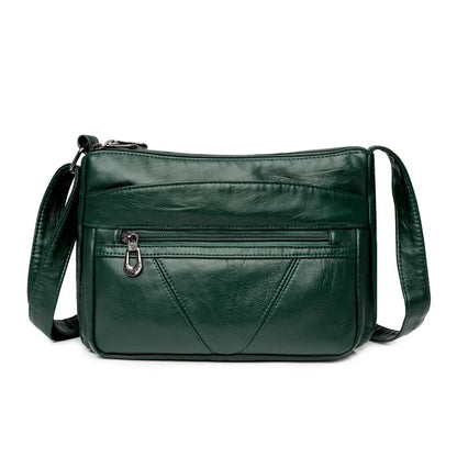 Fashion All-match Solid Color Messenger Bag High Capacity Womens Shoulder Bags 2021 New High Quality Pu Leather Women Handbag