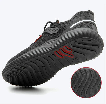 Work Safety Shoes Anti-Smashing Steel Toe Puncture Proof Construction Lightweight Breathable Sneakers Boots Men Women Air Light