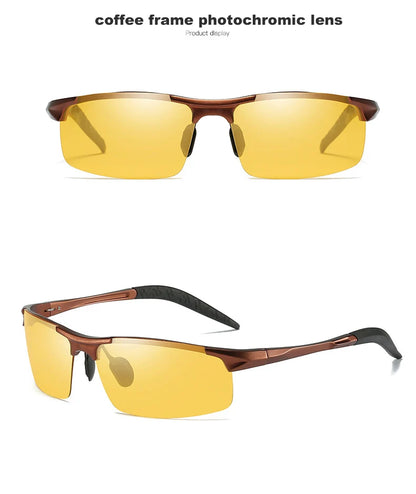 Top Anti-glare Day Night Vision Glasses For Driving Men Polarized Sunglasses Photochromic Driver Goggles Glasses zonnebril heren