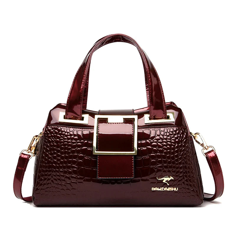 Luxury Designer Handbag Brand Crossbody Bags For Women 2024 New Crocodile Pattern Leather Shoulder Bags Casual Tote Bag Bolsos