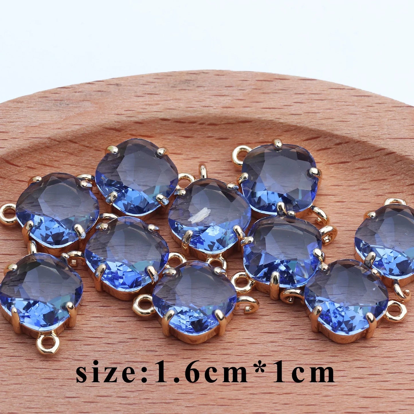 10pcs/lot,M438,jewelry accessories,diy bracelet,copper metal,hand made,glass pendant,charms,jewelry making,diy earring