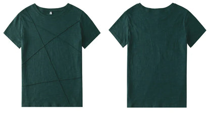 Summer Slim Cotton Bamboo T-Shirts Women 2026 O-Neck Short Sleeve Ribbed Tshirts Female Casual Solid Color Tops