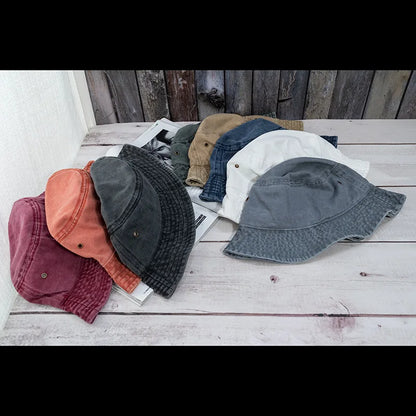 New Unisex Bucket Hat Fashion Washed Denim Cap Design Men Panama Hats Women Summer Outdoor Casual Sunscreen Visor Fisherman Caps
