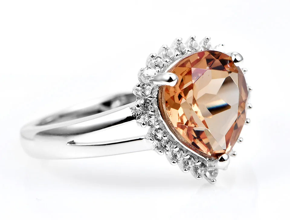 Diaspore изменение цвета Silver Rings for Women Wedding Silver Jewelrys 3 Carats Created Diaspore Color Change Fine Jewelry