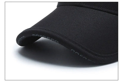 Men Fashion Wild Sunshade Sun Protection Black Baseball Cap For Winter Women Sport Cotton Warm Hats Male Kpop Bone Unisex C35