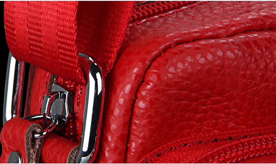 Genuine Cow Leather Casual Women Handbags Korean Single Zipper Solid Messenger Bags Soft Phone Pocket Crossbody Female Box Bag