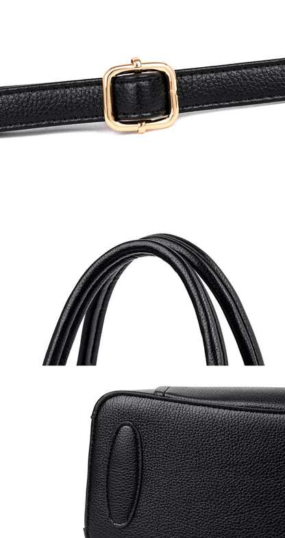 Bolsas de Luxo Femininas Bolsas de Grife 3 Camadas Couro Macio Ombro Transversal Sacola Feminina Grande Capacidade Compras Mensageiro Tote