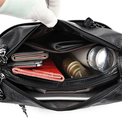 New Genuine Brand Leather Sac Luxury Handbags Purses Women Bags Designer Shoulder Crossbody Messenger Bags 2024 Female Hand Bag