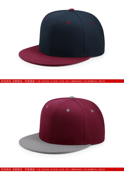 Man Plus Size Baseball Caps Adult Flat Peak Hip Hop Fitted Hat Men Women Large Size Snapback Cap size 6 3/4 to size 8