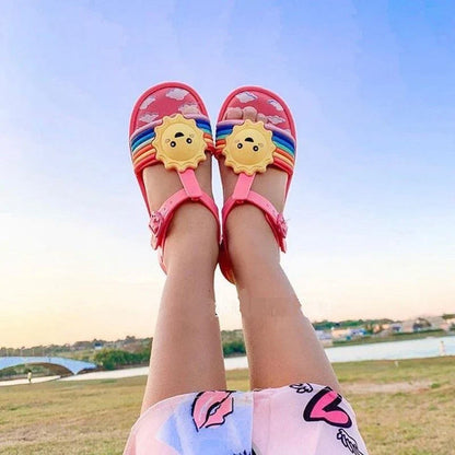 New Mini Melissa Children's Sandals Pineapple Fruit Sandals Strawberry Jelly Girl Baby Avocado Sandals Toddler Melissa Shoes
