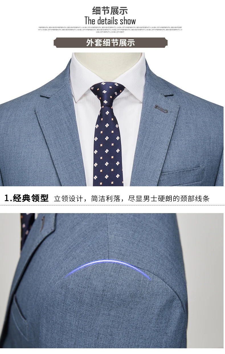 Best Wedding Suits For Men Coat Pant Design Latest Luxury Brand Costard Homme Mariage Business Social Blazer Jacket Set 2 Pieces