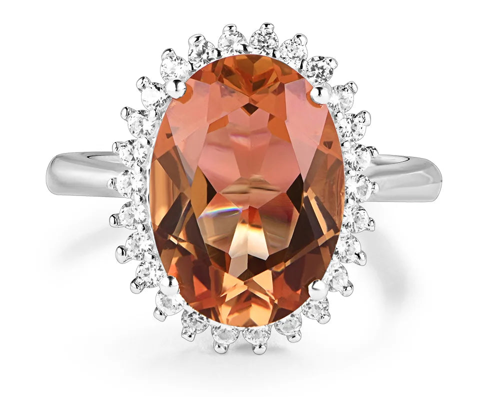 Solid 925 Sterling Silver Rings For Women Girl Diaspore Zultanite Sultanite Gemstone Birthday Party Fine Jewelry Gifts